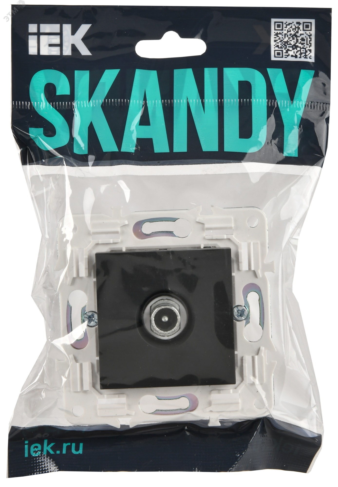 SKANDY Розетка TV проходная SK-A17T титан IEK SK-A10-P-K48