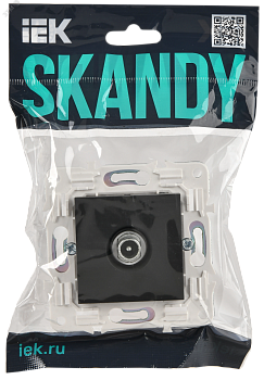SKANDY Розетка TV проходная SK-A17T титан IEK SK-A10-P-K48