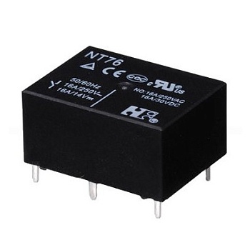 NT76-C-S-DC5V-0.45W - Реле силовое, 16А одна контактная группа-два направления катушка 5В 0.45Вт
