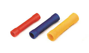 Гильза соединительная, ГСИ-10, 101632 - Гильза соединительная, медь, ГСИ-10 (сечение проводника 6 - 10 мм кв., максимальный ток 62 A), изолированная, цвет: красный, в упаковке 100 штук