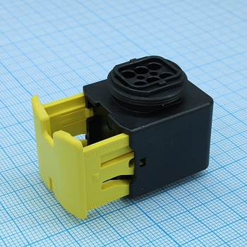 1-1418469-1 - Корпус разъема розетка 6 контакт(-ов) 4мм прямой черный автомобильного применения