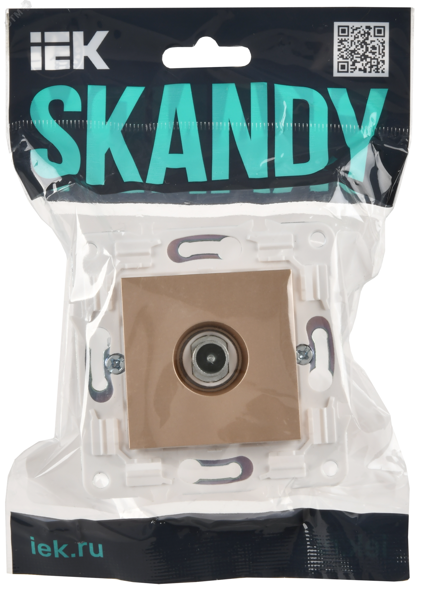 SKANDY Розетка TV проходная SK-A17Sa песочный IEK SK-A10-P-K98