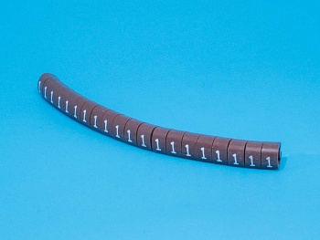 EC-1-1 - Маркер цифра 1 d=3,0-4,2мм, коричневый, упак.20 шт.