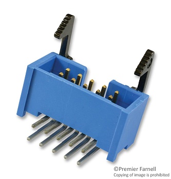 2-1761609-3 - Соединитель с выталкивателем 10 контакт(-ов) 2.54мм луженый угловой монтаж в отверстие туба