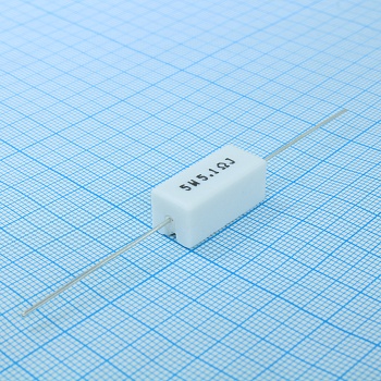 SQP5WJ5R1B - Резистор керамический цементный аксиальный (SQP) 5Вт 5.1Ом ±5%