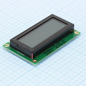 HTM2004-5-11Y-T5P 6H - ЖКИ знакосинтезирующий 20 x 4, STN Серый Позитивный/прозрачно-отражающий светодиодная подсветка желто-зеленая размеры 77x47 мм, видимая область 60x22,2 мм, -20...70°C, 6 o`clock, 16 контактов сверху