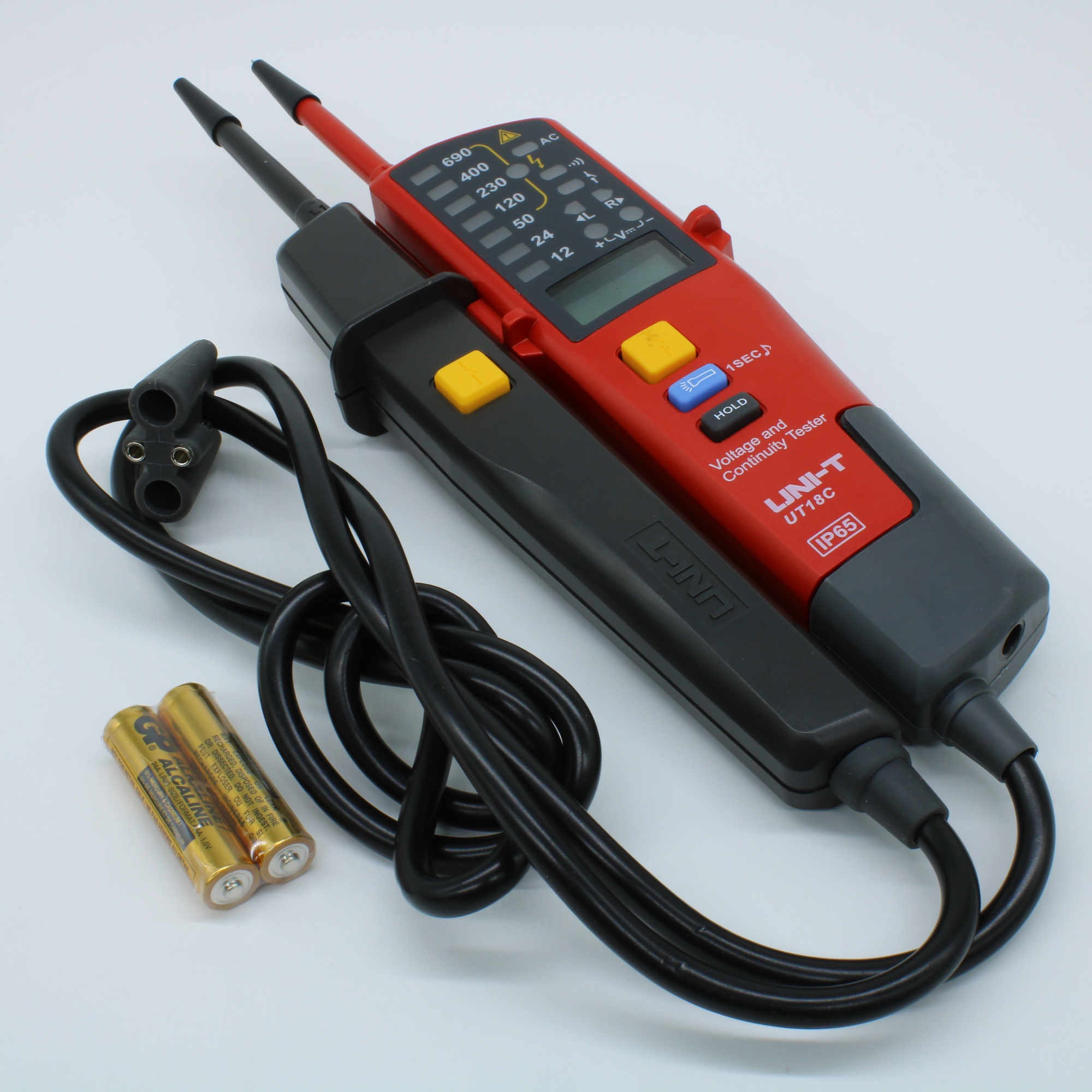 UT18C - Пробник напряжения, тест УЗО, проверка последовательности фаз