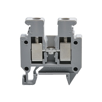 Проходная клемма JUT1-2.5E-GY - Проходная клемма, тип фиксации провода: винтовой, номинальное сечение: 2,5 мм кв., 380V, 24A, ширина: 5,2 мм, цвет: серый, тип монтажа: DIN15