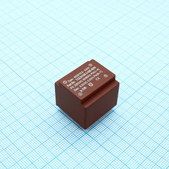 TCE2010S-2-090-0050 - Трансформатор питания 0.5ВА  230В 9В/55.5мА ta 70°C/B (EE 20/10.5)19.8мм.