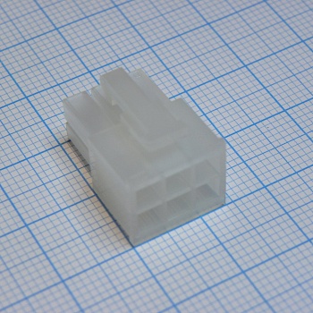 39012060 - Корпус разъема,  Гнездо, 6 конт.(2х3) шаг 4.2 мм Серия Mini-Fit