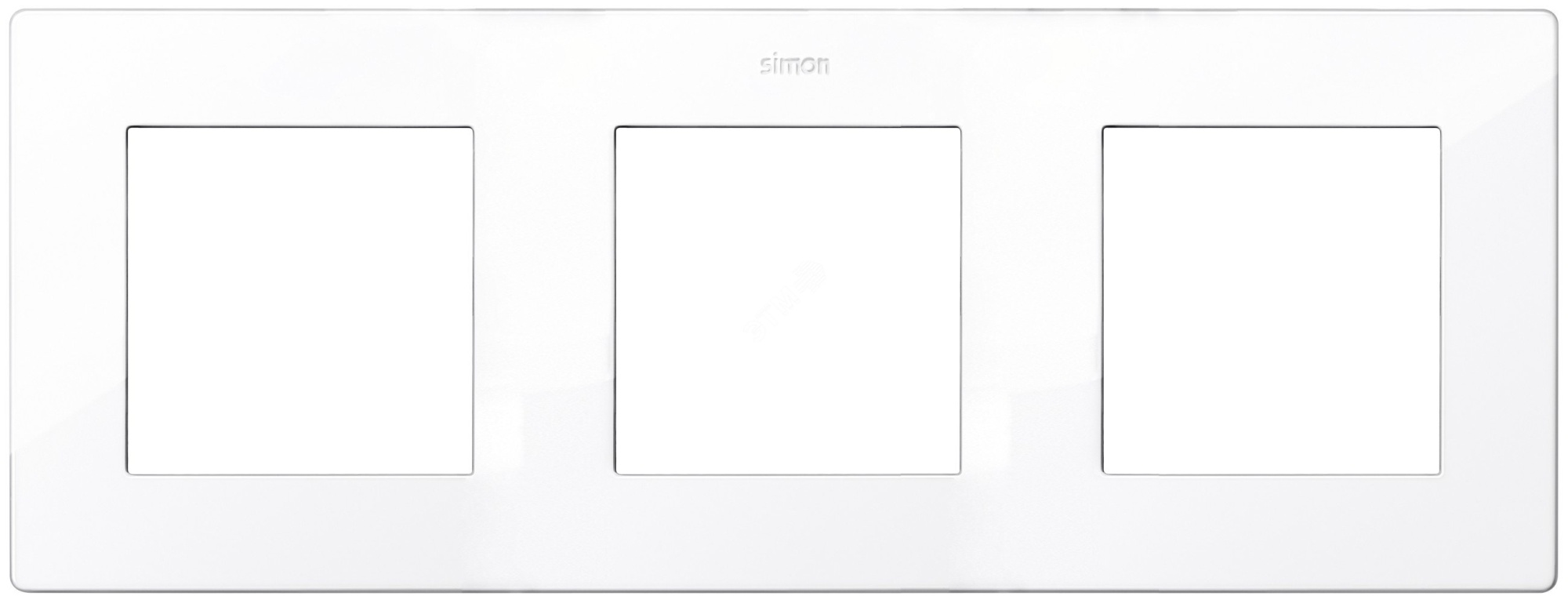 Рамка 3-м Simon24 бел. 2400630-030 - Рамка на 3 поста, S24, белый