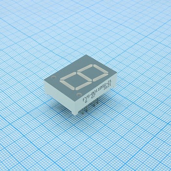 FYS-8011BSG-21 - 1 разрядный индикатор 20,4мм двухцветный красный/зеленый 650нм/520нм 15-20мКд/14-18мКд/ОА