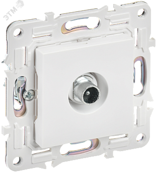 SKANDY Розетка TV проходная SK-A17W арктический белый IEK SK-A10-P-K01