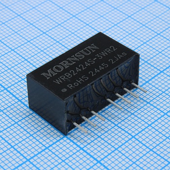 WRB2424S-3WR2 - Преобразователь DC/DC на печатную плату вход 24В, выход 24В, 156мА (ТНТ)