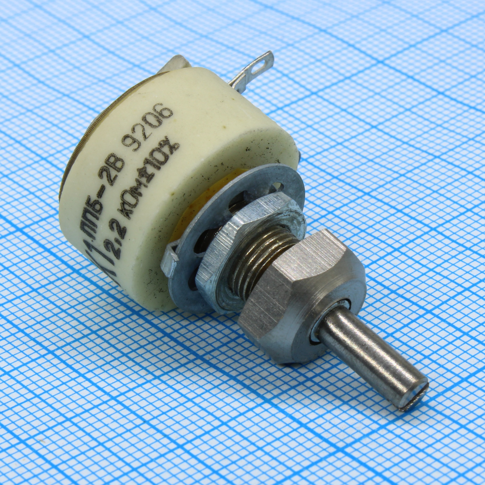 ППБ-2В   2.2К ±10% - Резистор переменный проволочный 2.2кОм ±10% 2Вт