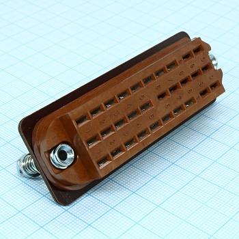 РП14-30 Л розетка - Соединитель  низкочастотный, прямоугольный, внутреннего монтажа