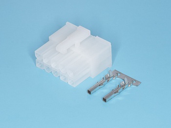 MF-10F - Разъем питания Mini-Fit 10 контактов, гнездо на кабель, шаг 4,2мм