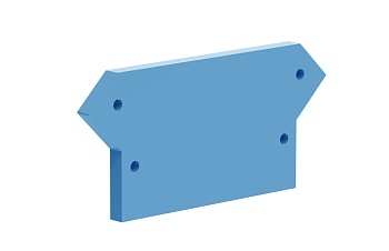 Торцевая крышка 210114 - Торцевая крышка для клемм TA10, цвет: синий