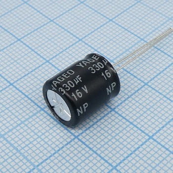 SN016M0330B5F-1012 - Алюминиевый электролитический конденсатор неполярный 16В 330мкФ ±20% 10х12 105°C