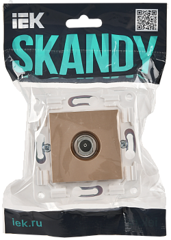SKANDY Розетка TV оконечная SK-A12Sa песочный IEK SK-A10-O-K98