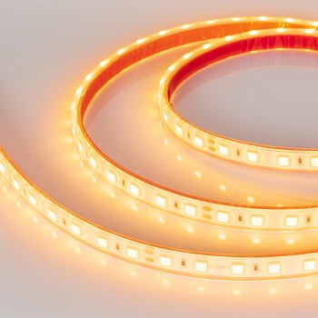 Лента герметичная RTW-PFS-B60-13mm 24V Yellow (14.4 W/m, IP68, 5060, 5m) 036464 - Светодиодная лента RTW-PFS-B60, герметичная IP68 (PFS-полная силиконовая экструзия). Светодиоды 5060, 60 шт/м (300 шт на 5 м), белая плата, ширина 13 мм, скотч 3M. ЖЁЛТЫЙ, у