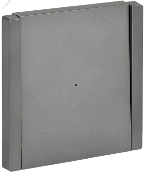 FORTE&PIANO Выключатель 1-клавишный проходной с индикацией 10А FP504 сталь IEK FP-V12-1-10-1-K46