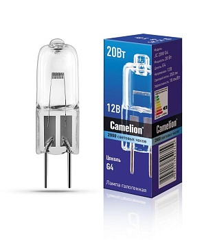 Лампа галогенная JC 20Вт 12В капс. g4 1955