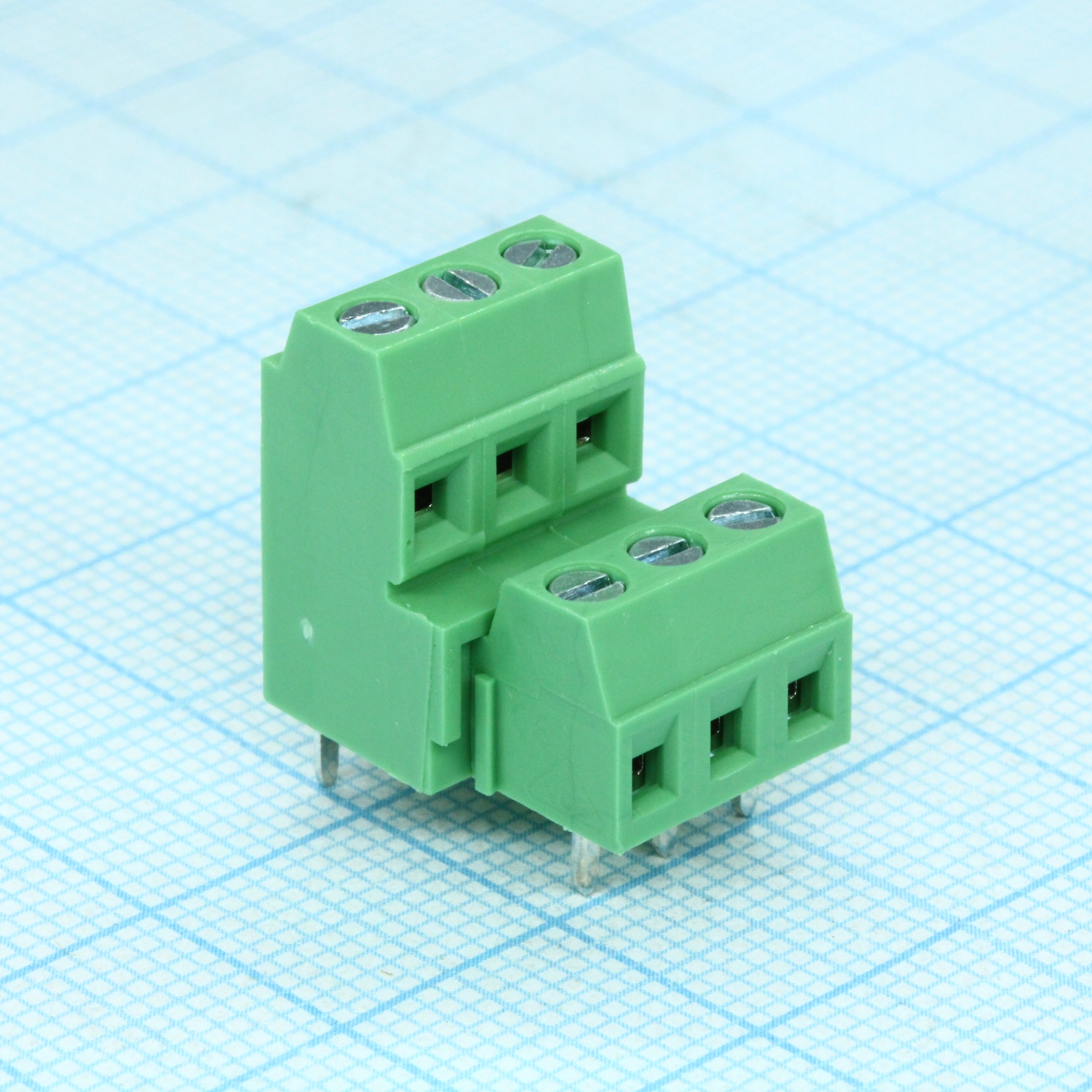DG381A-3.81-06P-14-00A(H) - Винтовой клеммный блок c рельефной обоймой, 6 контактов. Серия DG381A-3.81