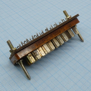 РП14-30 Л-О вилка - Соединитель  низкочастотный, прямоугольный, внутреннего монтажа