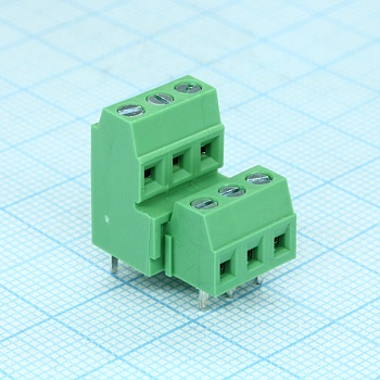 DG381A-3.81-06P-14-00A(H) - Винтовой клеммный блок c рельефной обоймой, 6 контактов. Серия DG381A-3.81