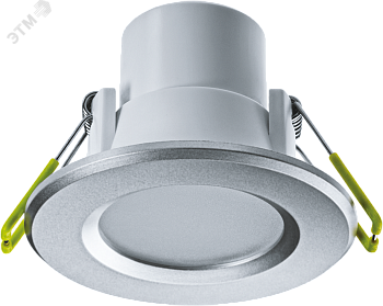 Светильник светодиодный ДВО-5Вт 3000К 350Лм серебро IP44 18768