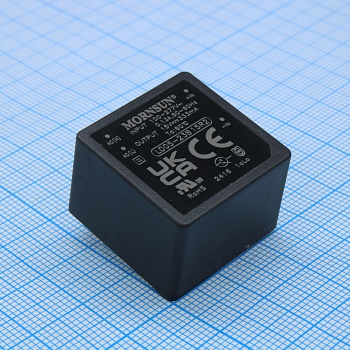 LD05-23B15R2 - AC-DC, 5Вт, вход 85…305В AC 47…63 Гц, 100…430B DC, выход 15В/0.333А, изоляция 4000В AC, КПД 81.5%, в корпусе на плату 25.4х25.4х17.6мм, -40...+85°C