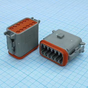 DT06-12SA-P012 - Корпус разъема 12 контактов монтаж на кабель автомобильного применения