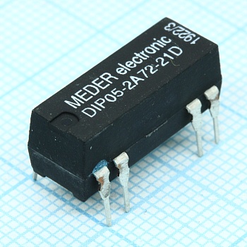 DIP05-2A72-21D - Реле: герконовое; DPST-NO; Uобмотки:5ВDC; 1А