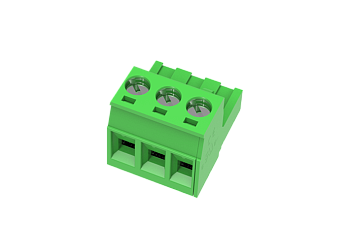 Розеточный разъем на кабель MC-RB5.08H03C-0001 - Розеточный разъем, прямой, на кабель, шаг: 5.08 мм, 3 полюса, фиксация провода винтовая, исполнение: стандартное, 320V, 18A, цвет: зеленый