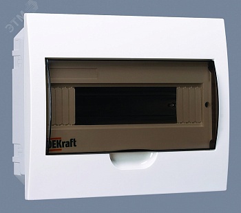 Корпус встраиваемый ЩРВ-П-12 22х28х9 12мод. IP41 пластик. 31004DEK