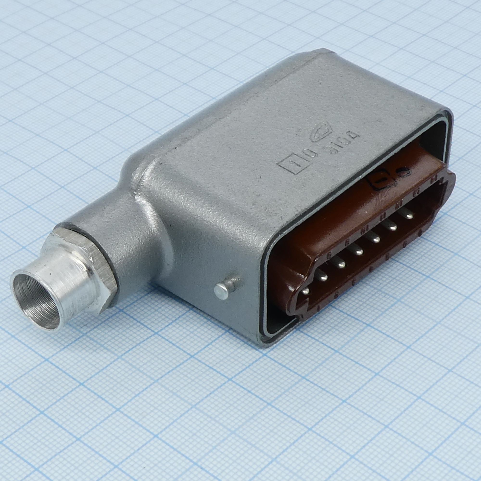 РШАГКУ-14-1 - Приборно-кабельный соединитель 14 контактов угловой