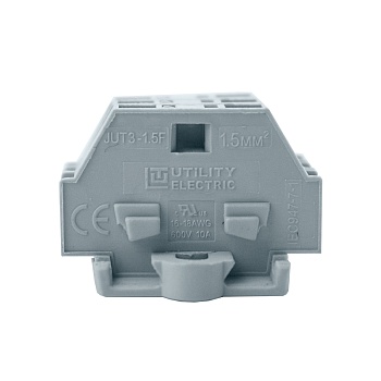 Торцевая крышка G-JUT3-1.5F-GY - Торцевая крышка для клемм JUT3-1.5F, цвет: серый