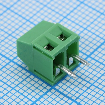 GT381-3.5-02P-14-00 - Винтовой клеммный блок, 2 контакта. Серия GT381-3.5