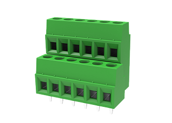 Клемма на плату MC-DTEH3.81H24C-0001 - Клемма, 2 этажа со смещением, на плату, шаг: 3.81 мм, 24x2 полюса, фиксация провода винтовая, исполнение: стандартное, 320V, 12A, цвет: зеленый Клемма на плату MC-DTEH3.81H24C-0001 - Клемма, 2 этажа со смещением, на плату, шаг: 3.81 мм, 24x2 полюса, фиксация провода винтовая, исполнение: стандартное, 320V, 12A, цвет: зеленый