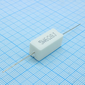 RX27-1 6.8 ОМ 5W 5% / SQP5 - Резистор цементный аксиальный 6.8Ом ±5% 5Вт