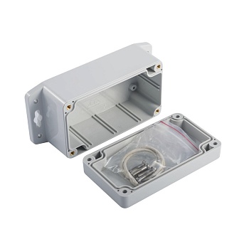 G205MF - Герметичный корпус из поликарбоната с фланцем, IP65, светло-серый