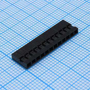 DS1071-01-1X12FCB - Корпус разъема розетка на кабель 1x12 контактов, шаг 2.54мм