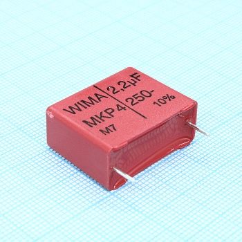 MKP4F042205I00KSSD - Конденсатор металлоплёночный полипропиленовый 2,2мкФ ±10% 250В (26,5 X 11 X 21мм) p=22,5мм 100°C