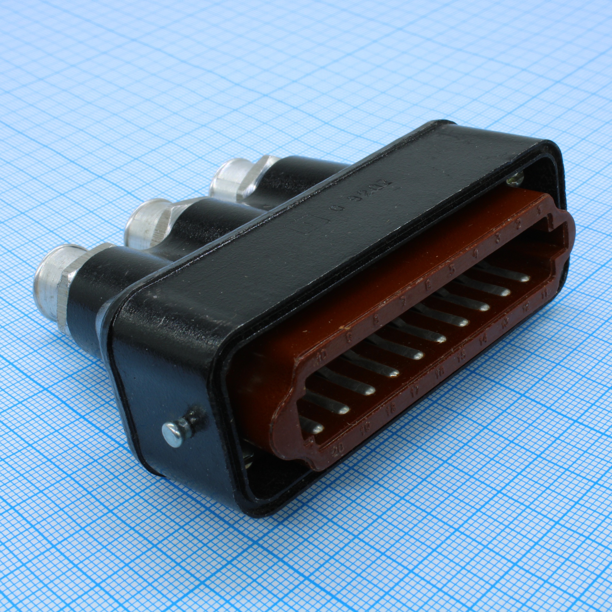 РШАГКП-20-3 - Соединитель  низкочастотный, прямоугольный, внутреннего монтажа