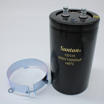 TS13DX2G103MSB000R - Алюминиевый электролитический конденсатор 400В 10000мкФ ±20% (90 X 157 мм) выводы под винт 85°C