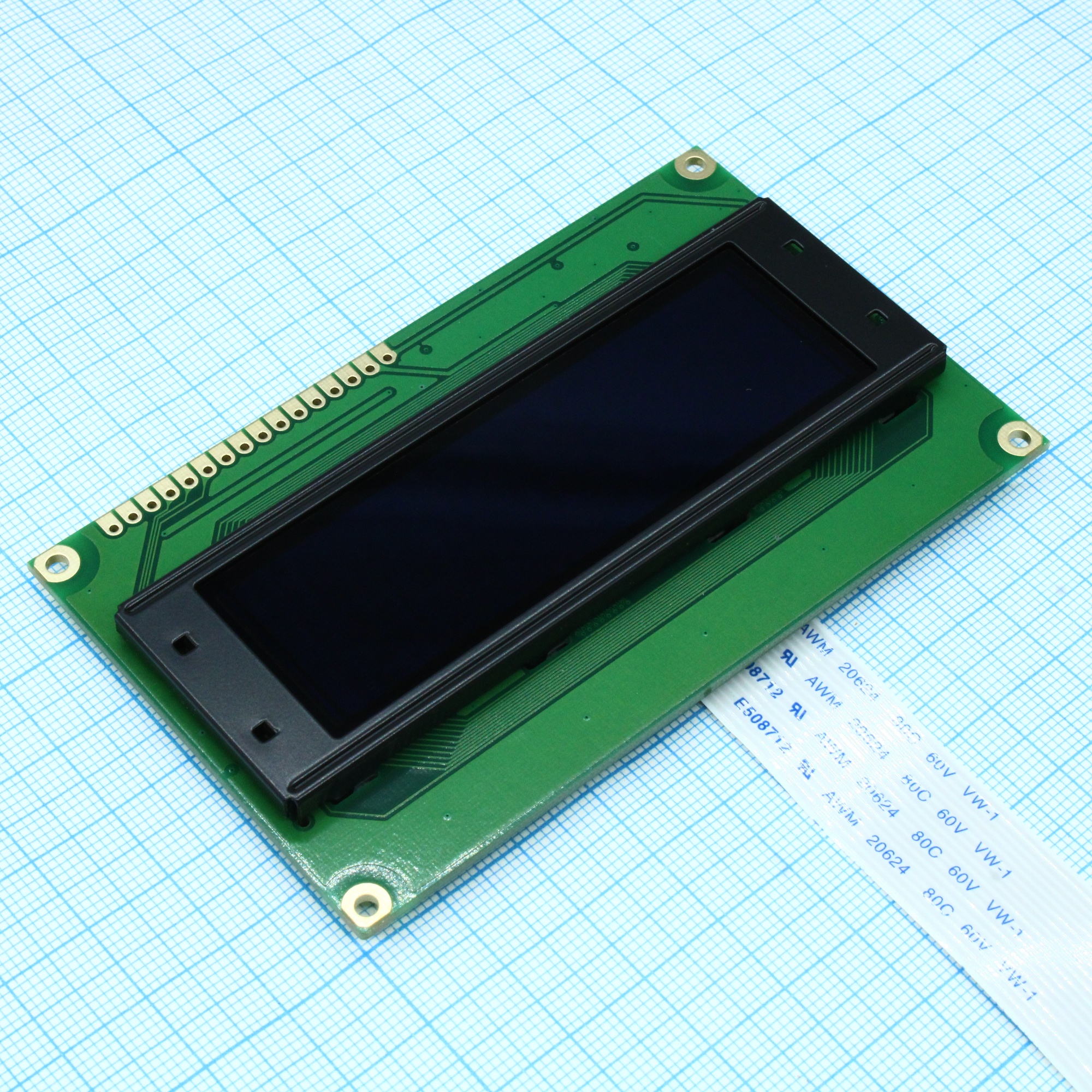 WEG010032BLPP5N00100 - OLED 2.44'' графический, 100х32, желтый, 8-битный паралл. интерфейс 6800, VDD = 5 В, -40...+80С