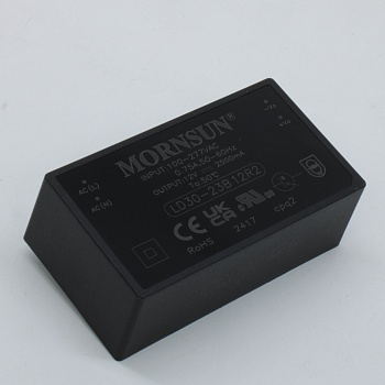 LD30-23B12R2 - Преобразователь АC-DC на печатную плату, 30 Вт, выход 12 В/2.5 А, (ТНТ)