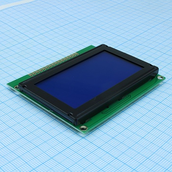 WH1604B-TMI-CT# - ЖКИ знакосинтезирующий 16 x 4, STN Синий Негативный/прозрачный, светодиодная подсветка белая, размеры 87x60 мм, видимая область 62x32.6 мм, питание 5В, -20...70°C, контактные площадки сверху 16 выводов