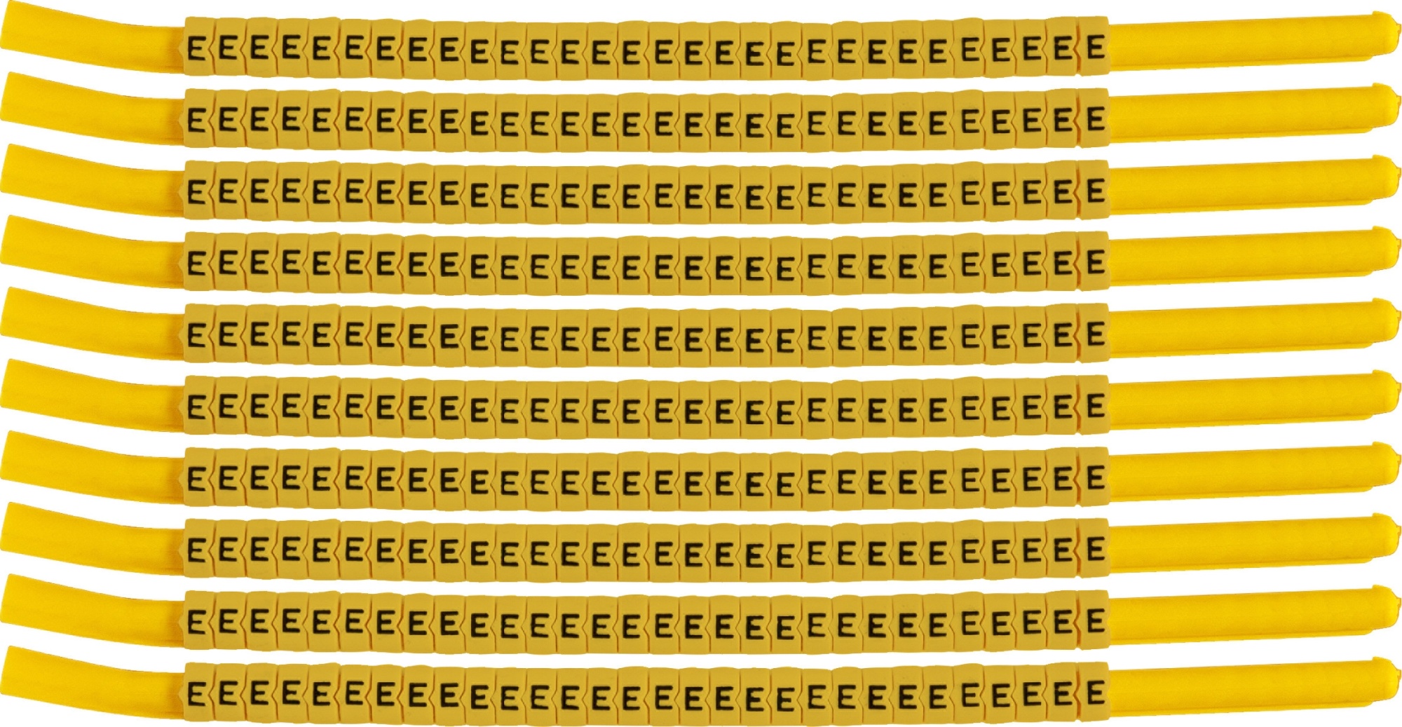 brd333314 - SCNG-18-E клипсы жёлтые, 300шт/упак, для провода 4,6-5,9мм диаметра, легенда E